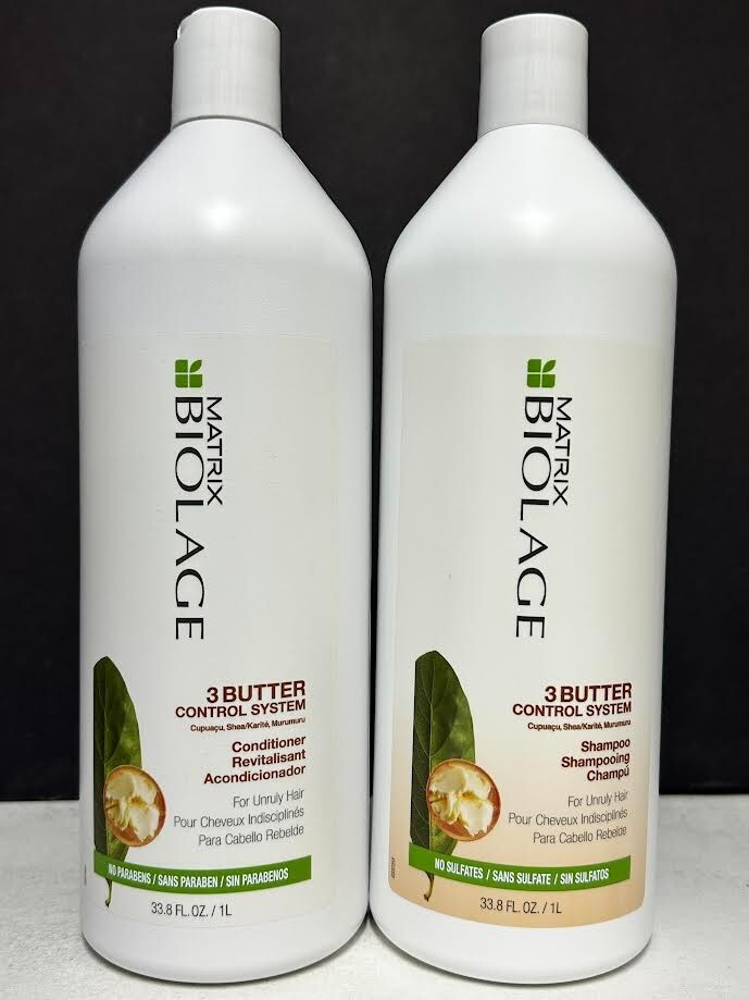 Matrix Biolage 3 Butter Control System Shampoo & Conditioner - 33.8 fl oz each
