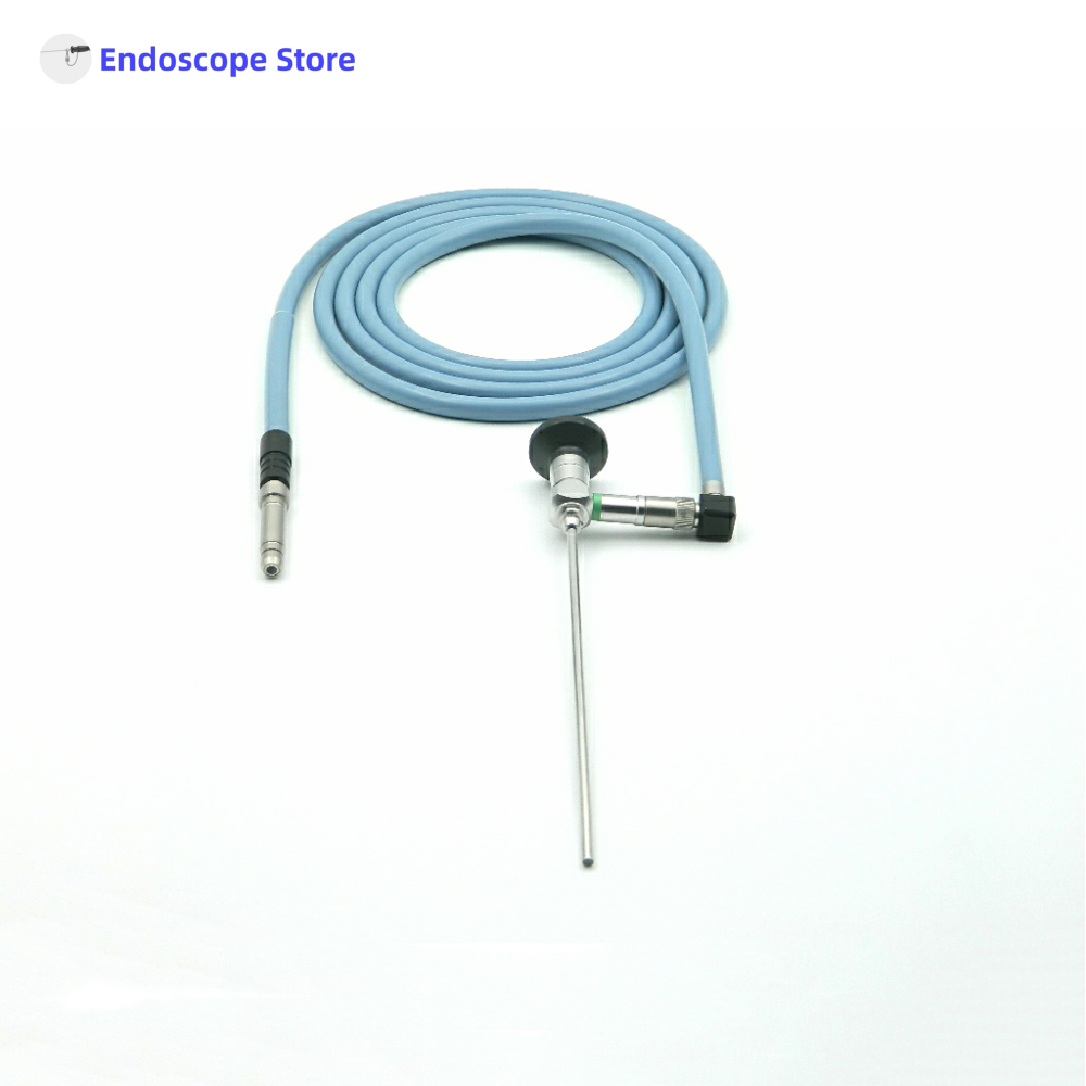 Medical Right Laparoscopic Angle Adapter Endoscope Light Source Optical Fiber