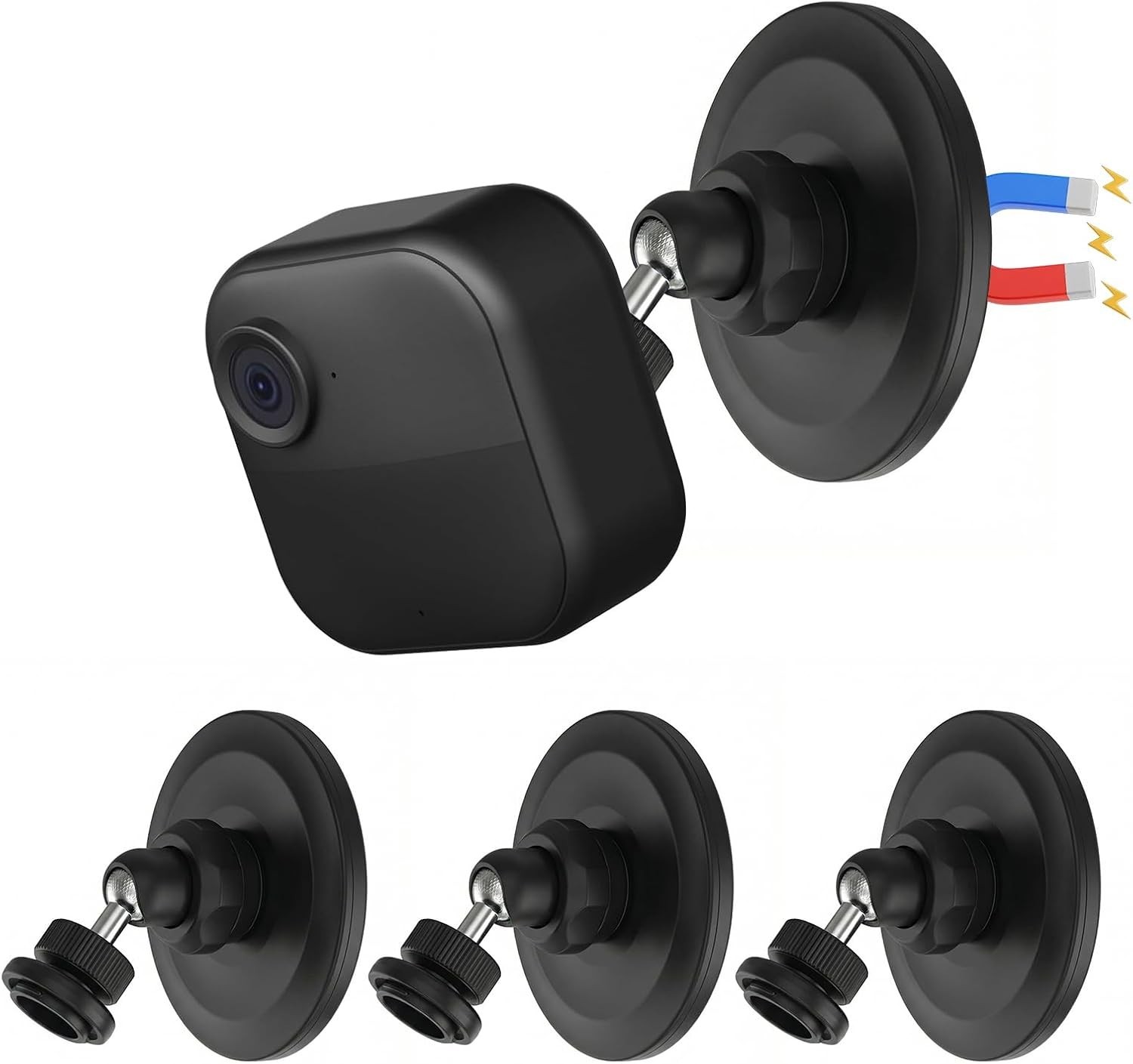 3 Pack Magnetic Mount for Blink Outdoor 4/3rd Gen/XT3/XT/XT2/Mini, No Drill M...