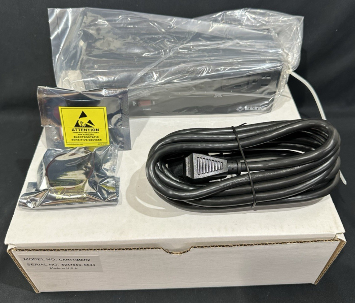 NOS Black Box Carttimer2 Time Switch 12 Amp Computer Charging Station