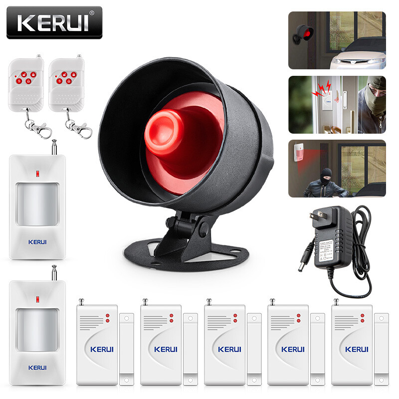110dB Wireless DIY Burglar Alarm Kit Home Security Door Window Sensor Remote