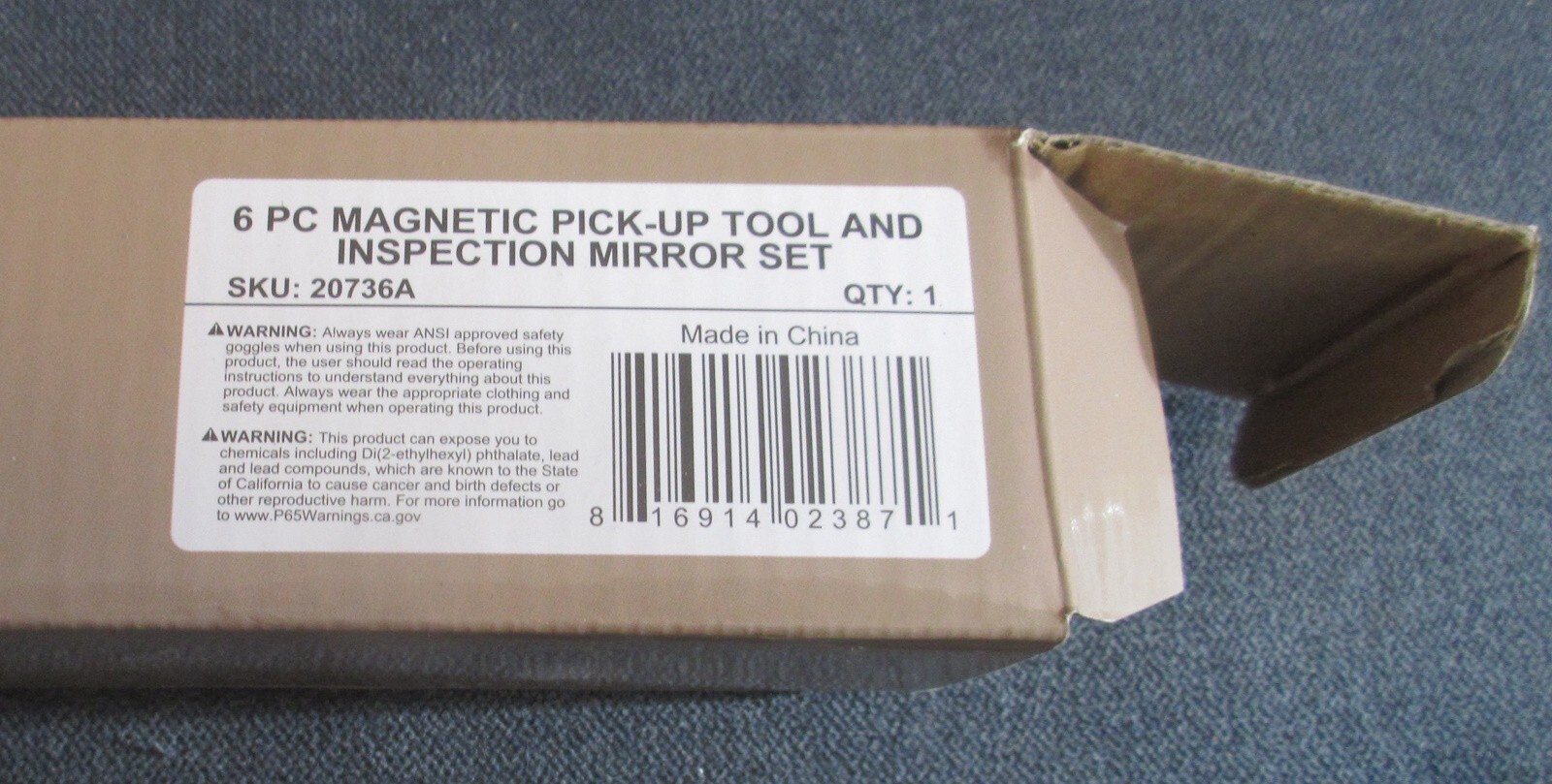 NEIKO 20736A (6) Piece Set Magnetic Tool & Telescoping Mirror Set Adjustable NIP