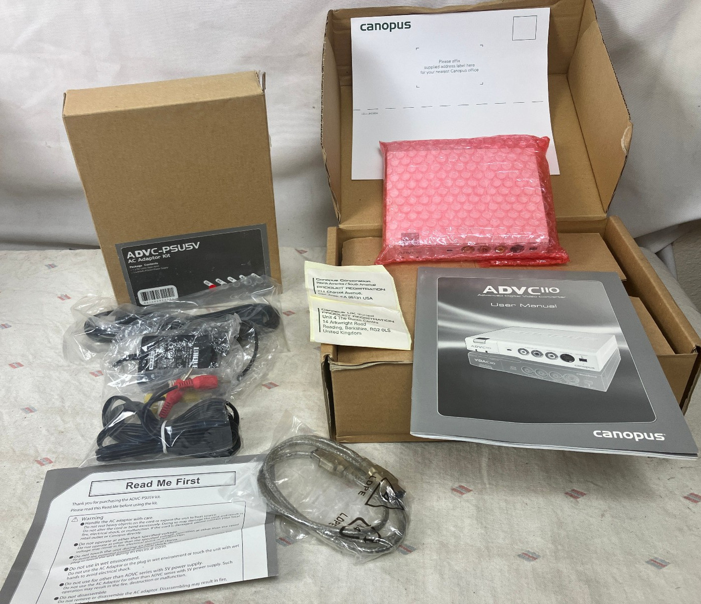 Canopus ADVC-110 Analog to Digital Video Converter New Open Box Tested Free Ship