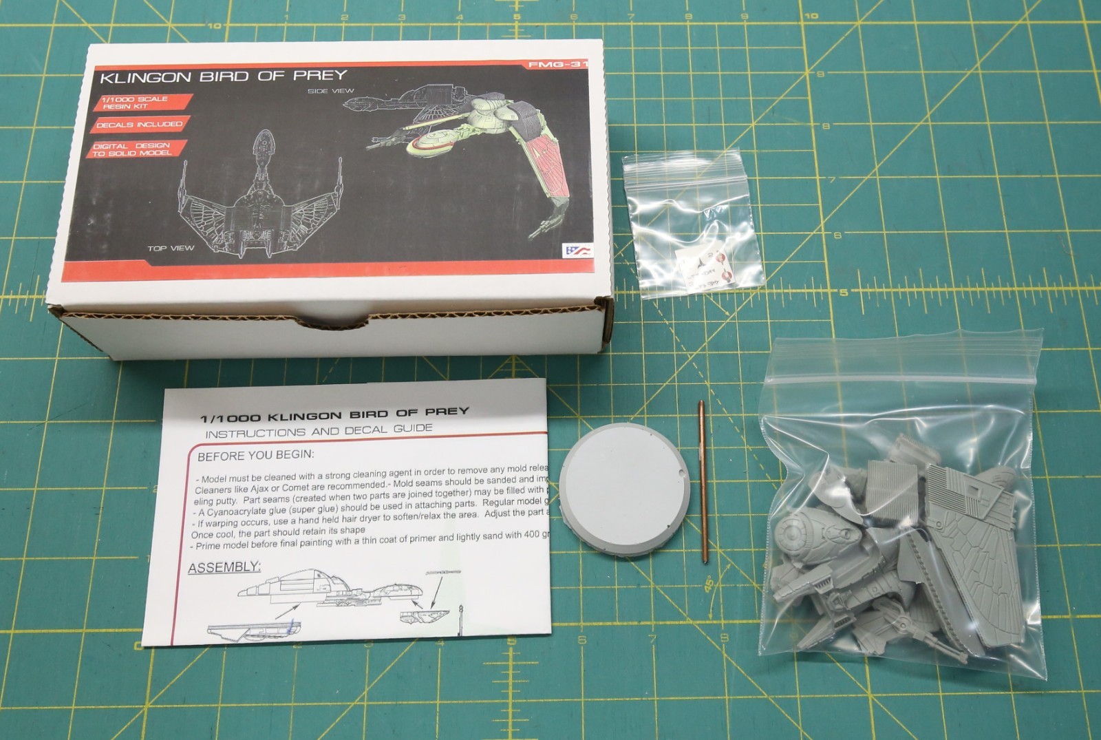 Federation Models 1/1000 Scale Star Trek Klingon Bird of Prey FMG-31