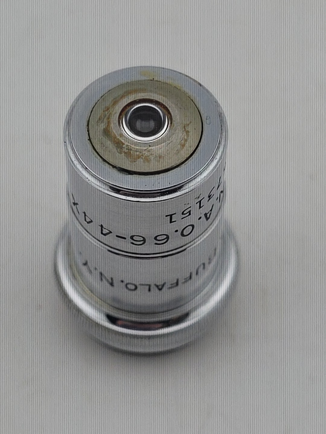 Spencer Lens Co Microscope Objective 4 mm- NA 0.66-44x