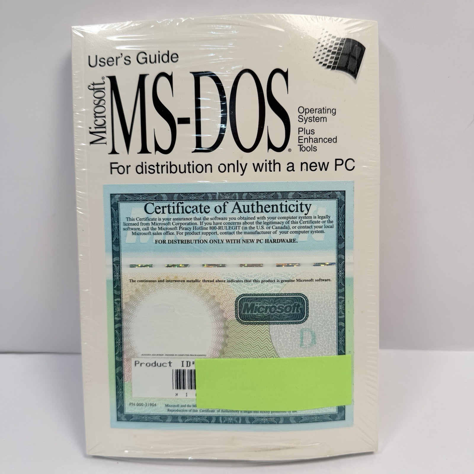 Vintage OEM Microsoft MS-DOS with User’s Guide and COA 3.5 Inch Diskettes Sealed