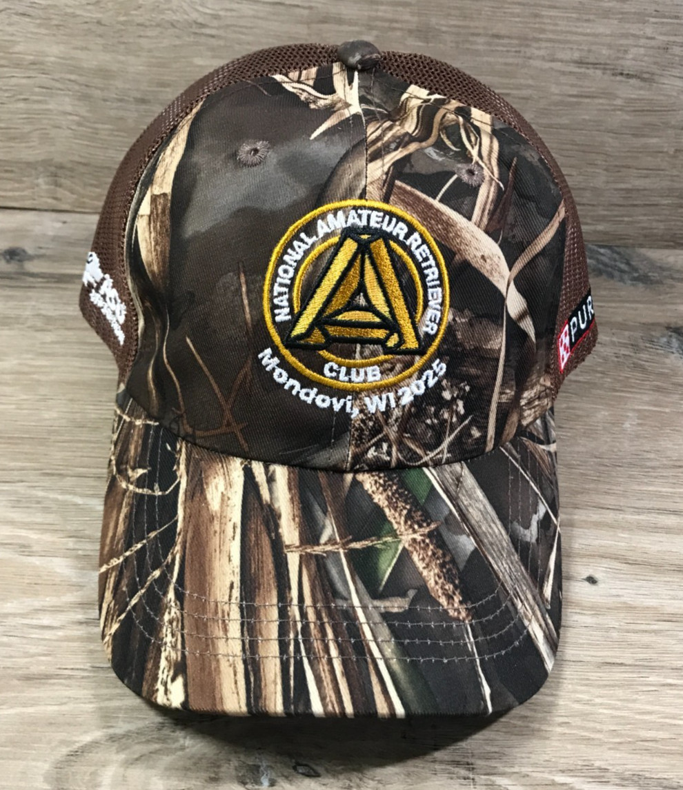 National Retriever Field Trial Club Purina Mondovi, WI 2025 Camo Mesh Hat Cap