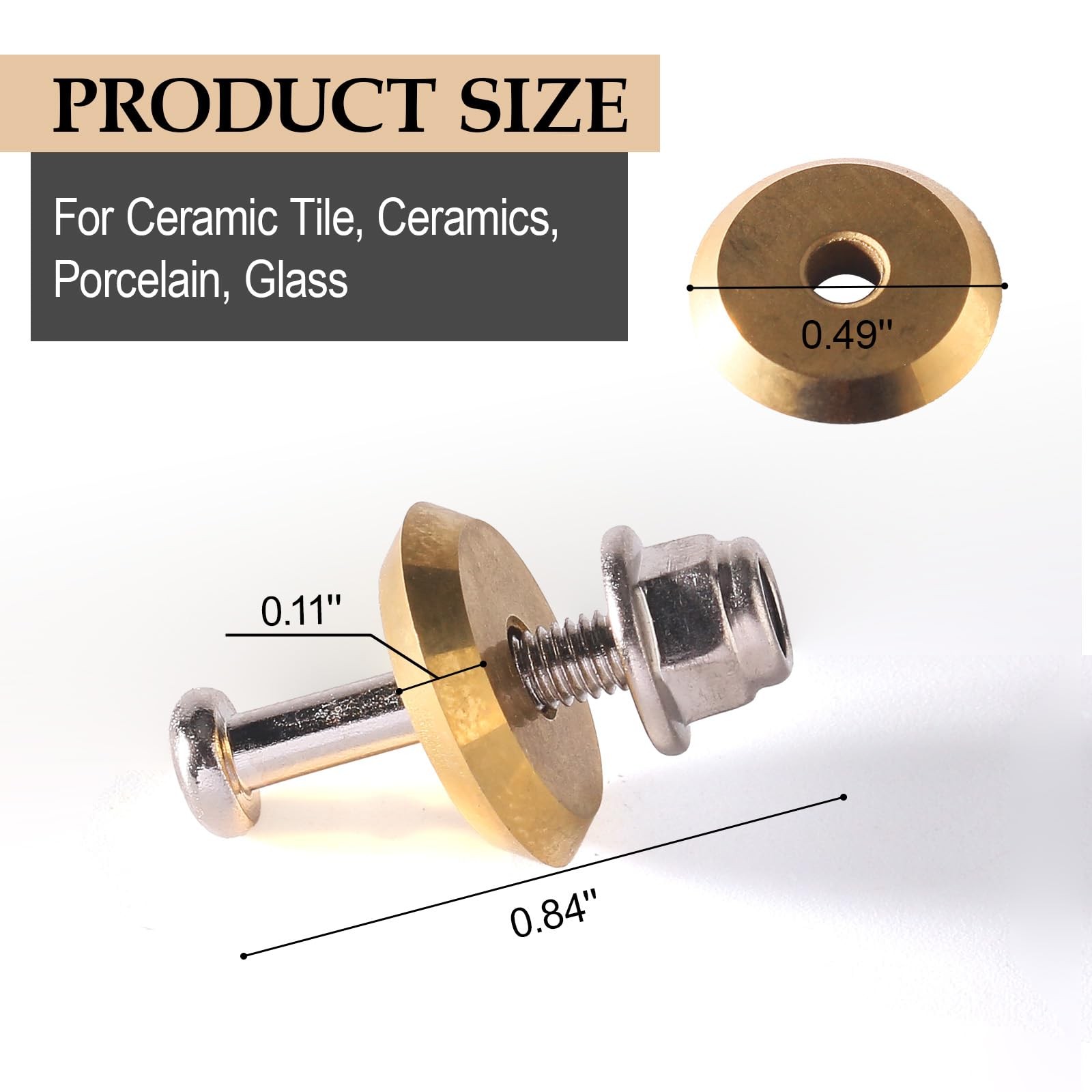 12MM Tile Cutting Scoring Whee 14A for All Sigma Pull Handle Alloy Manual Tit...