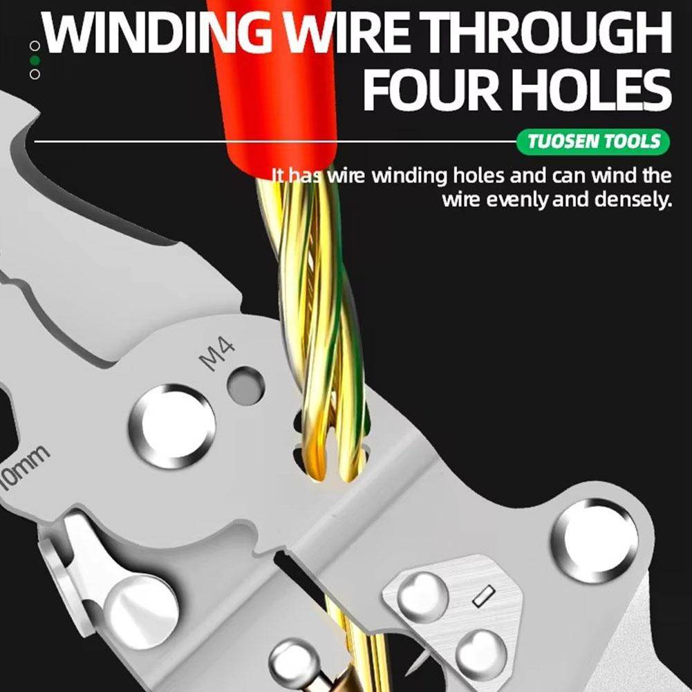 1PC Multi-Functional Wire Stripper Scissors With Electrical Tes t