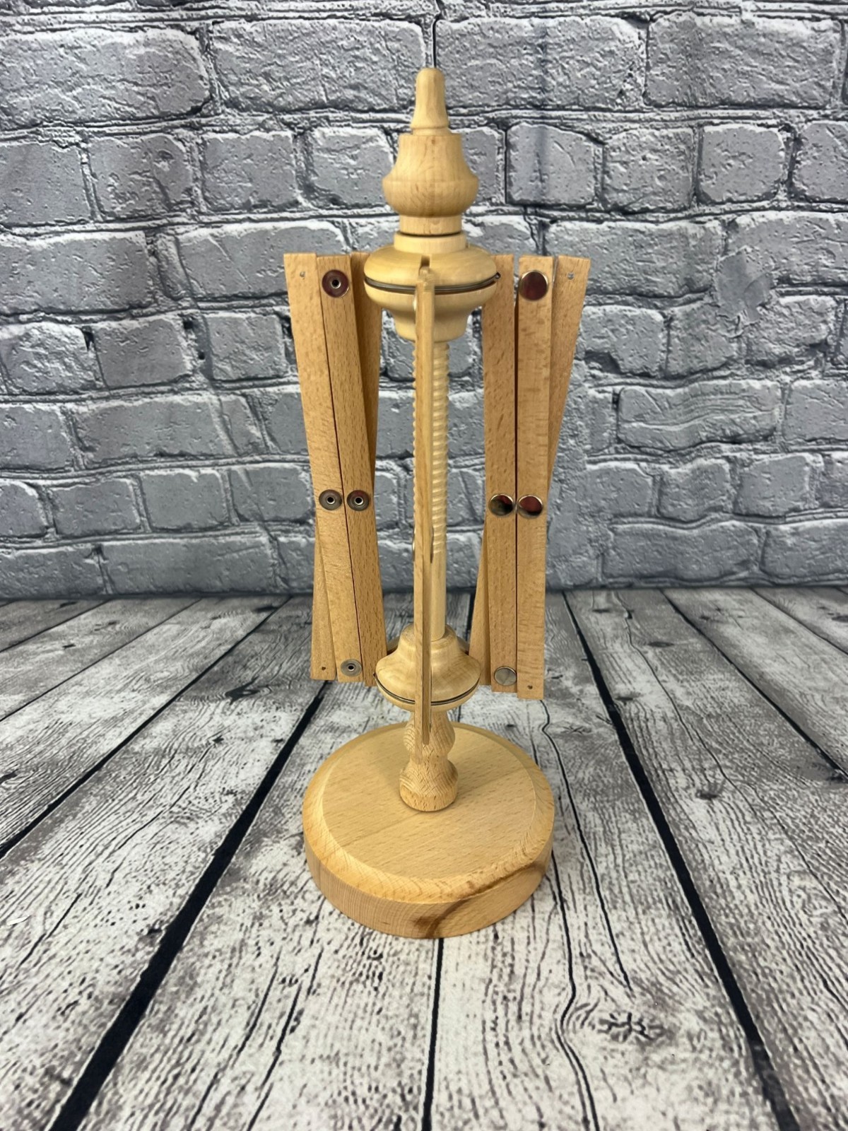 Wood Wooden Yarn Swift Winder Table Top Umbrella Winder Vintage