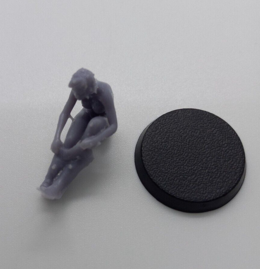 Dungeons & Dragons Woman Undressing 3D Printed Resin Model Roleplay Fantasy