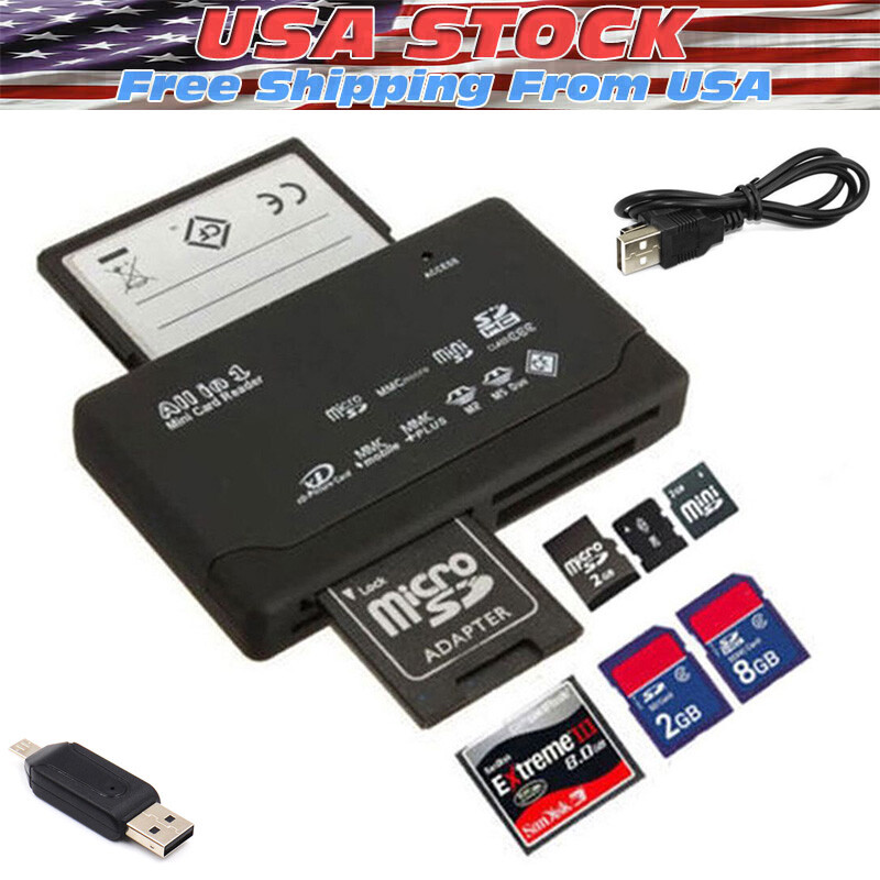 Memory Card Reader Mini 26-IN-1 USB 2.0 High Speed For CF xD SD MS SDHC