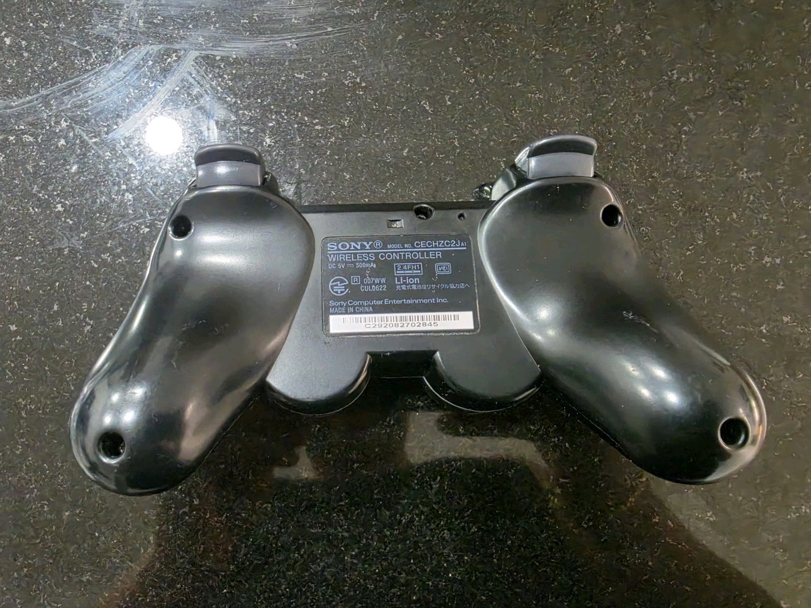 Authentic Sony Playstation 3 PS3 Genuine OEM Dualshock Black Controller With Usb