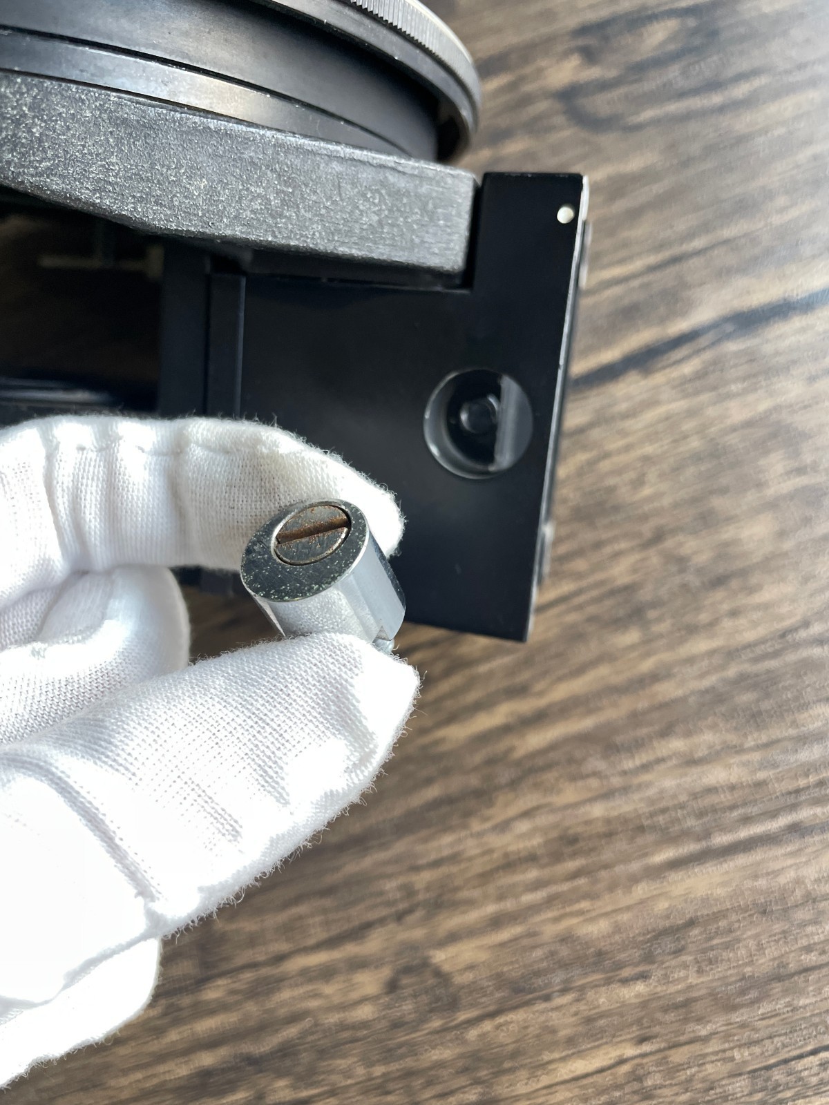 Nikon OPTIPHOT-POL Microscope rotating table With bracket stage