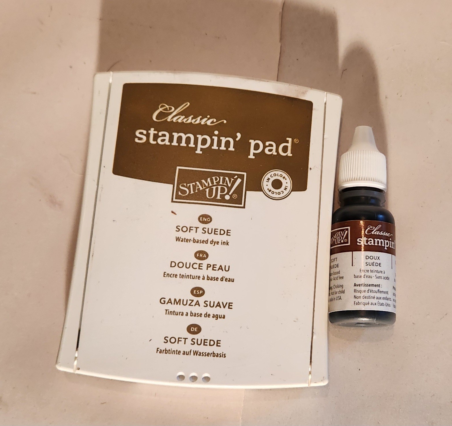 Stampin Up Classic Stampin Pad and Refill - Soft Suede