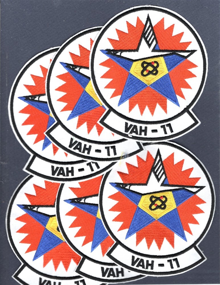 Dealer Lot VAH-11 CHECKERTAILS US NAVY NAA Heavy Attack Squadron Patch Set of 6
