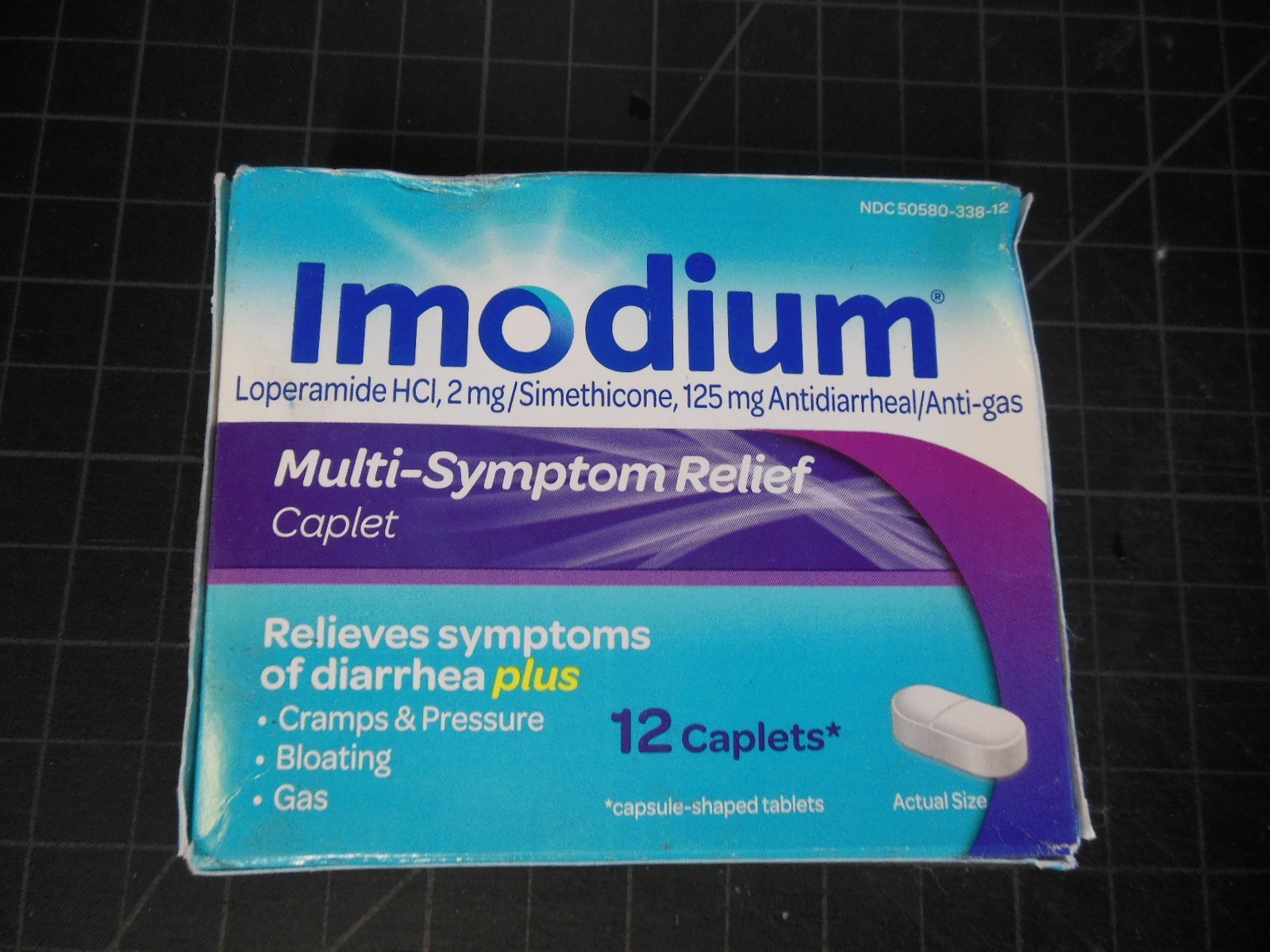 Imodium Multi Symptom Caplets Anti Diarrheal Gas Relief 12ct total ex 4/2027