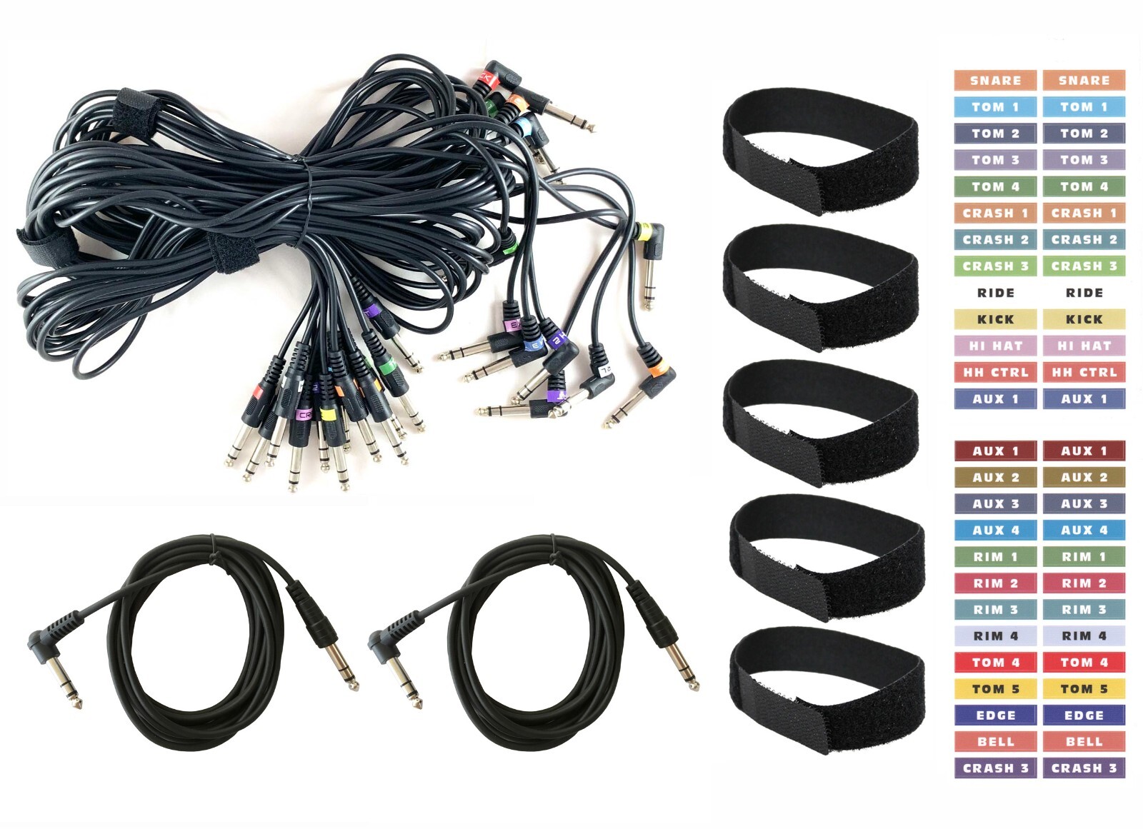14 Cable Snake Wire Harness Kit for Alesis Strata Prime Drum Module - Set