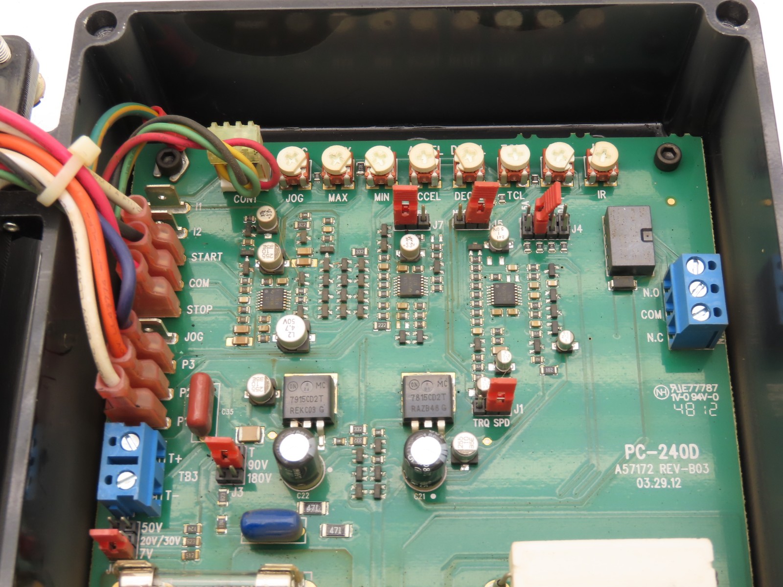 Baldor BC154 DC Motor Control 90-180VDC 1-2Hp 115/230V Input