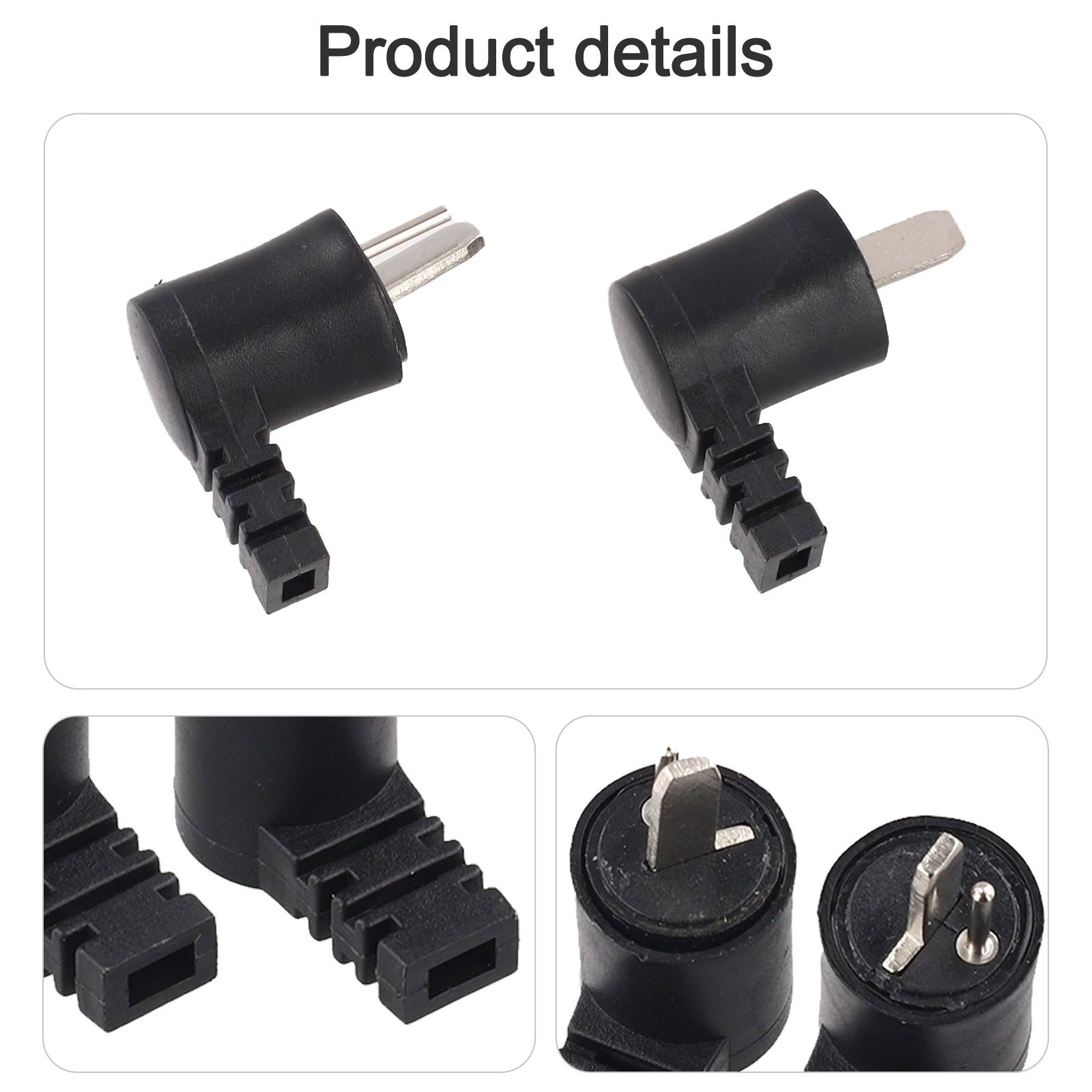 High Quality Connector 2-pin 1 Pair 2 Pcs AC 220V Audio Bend