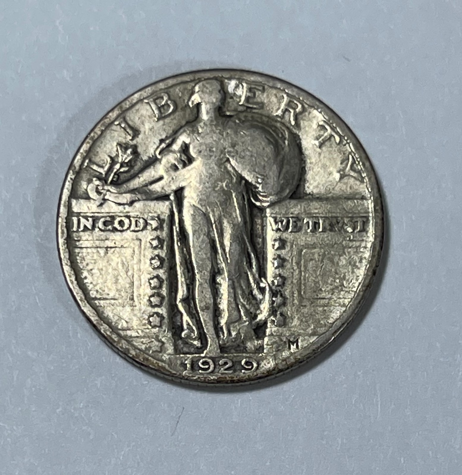 1929 Standing liberty 25C (#22226 ) Abt XF