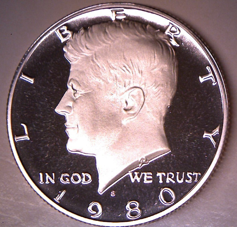 1980 S **PROOF** KENNEDY HALF DOLLAR **FREE SHIPPING**