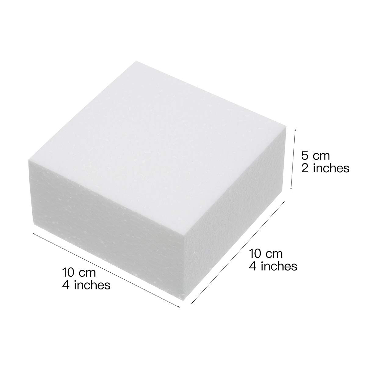 24 Pack 4x4x2 Inch Polystyrene Craft Foam Blocks Brick for Arts Floral Model