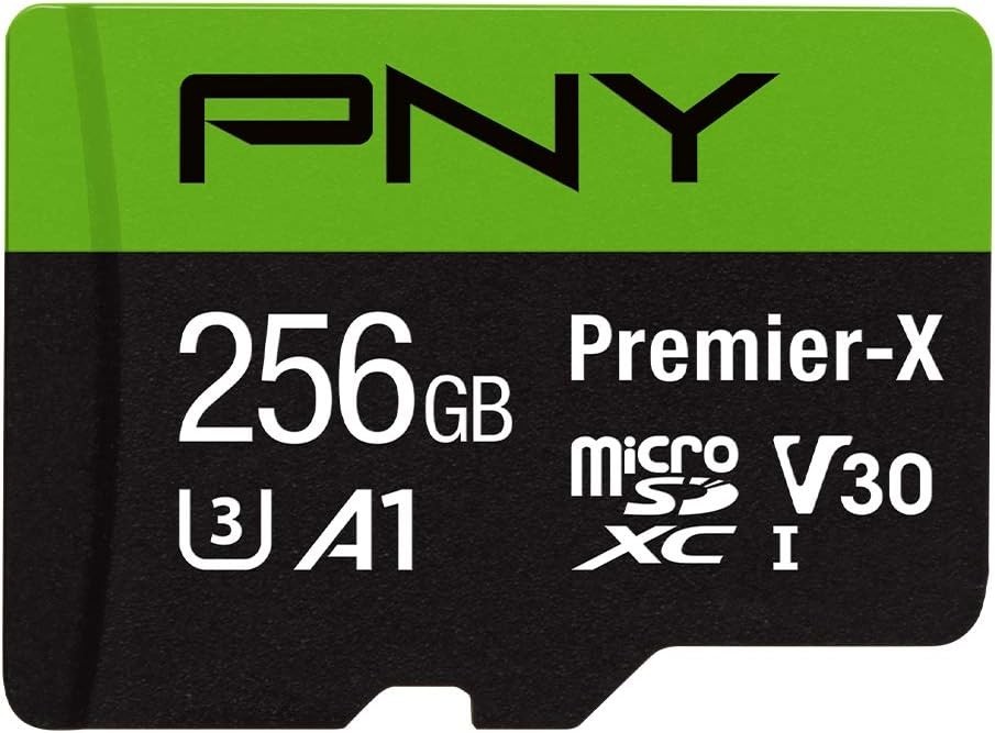 256GB Premier-X Class 10 U3 V30 microSDXC Flash Memory Card - 100MB/s, Class ...