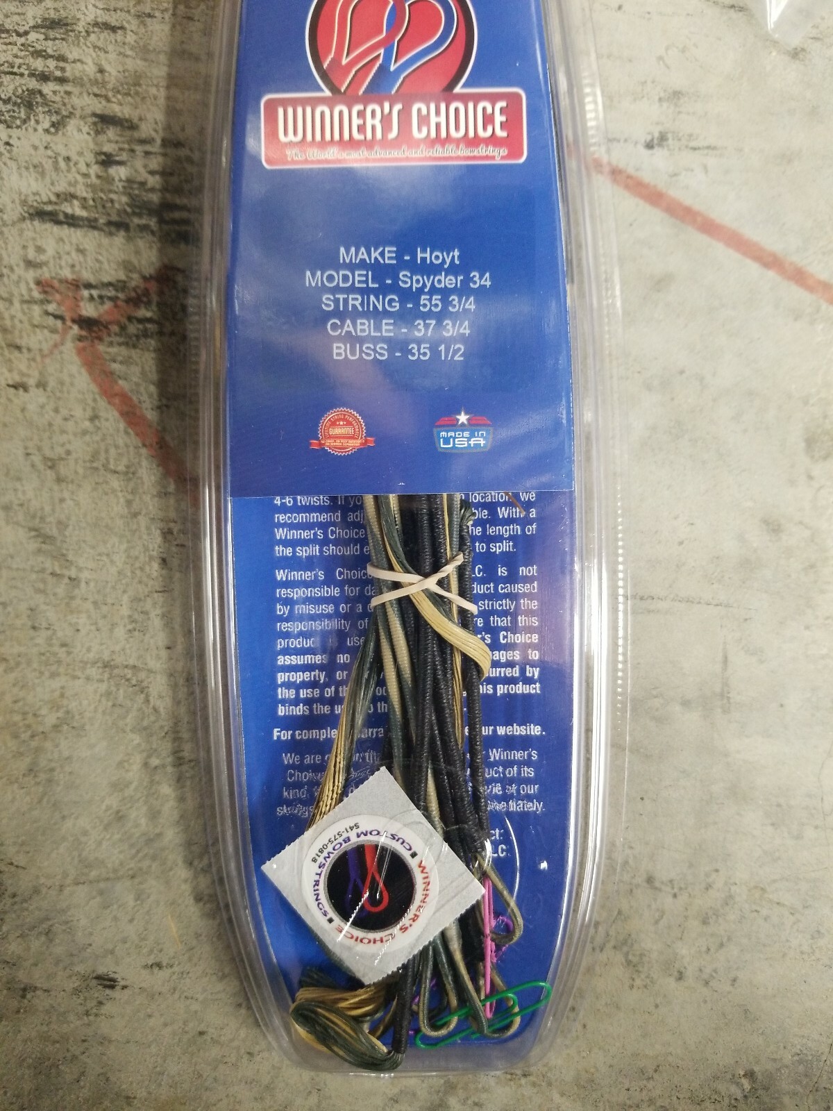 Winners Choice String & Cable for hoyt spyder 34 55 3/4 37 3/4 35 1/2
