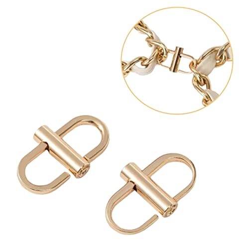 Adjustable Metal Buckles for Chain Strap Bag 5PCS Gold