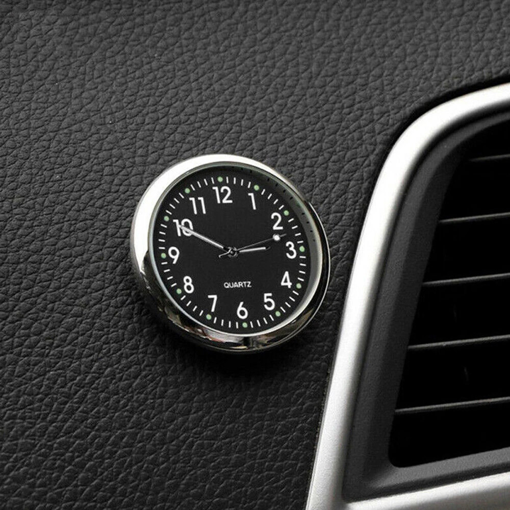 Luminous Stick-On Car Digital Clock Quartz Auto Interior Dashboard Watch