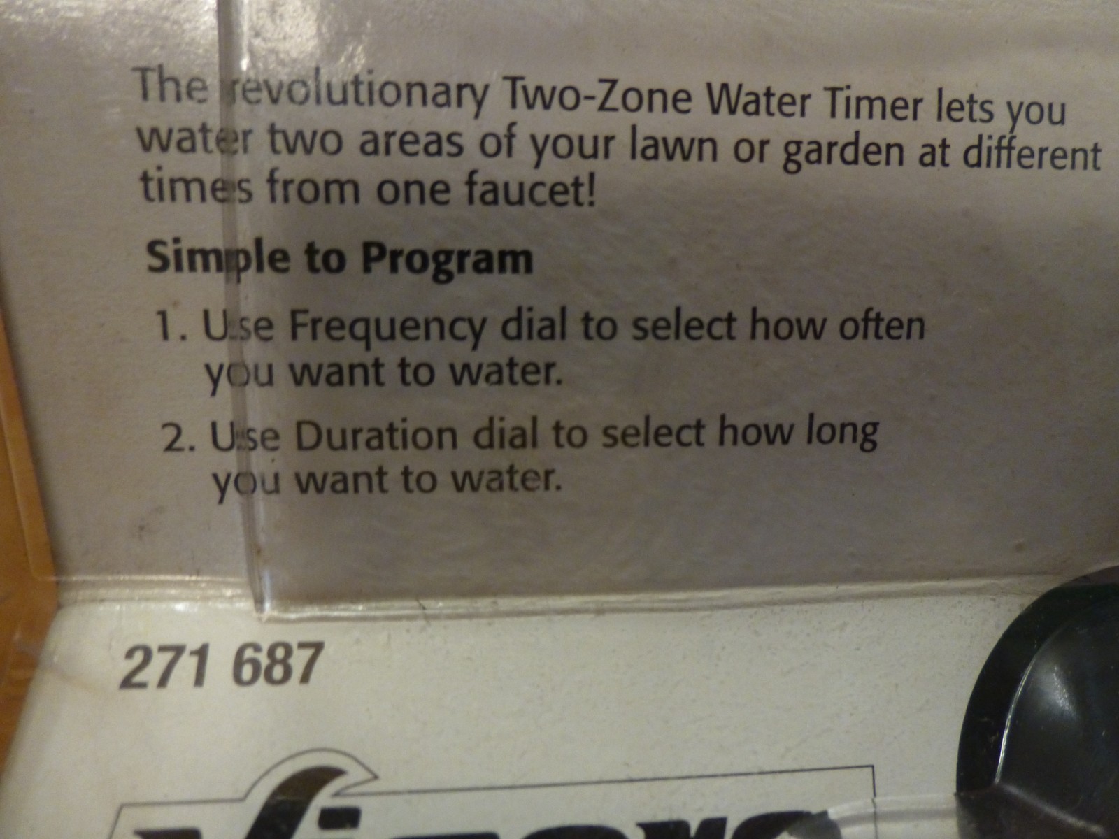Vigoro Two Zone Water Timer 271-687 two (2) Zone Water Timer