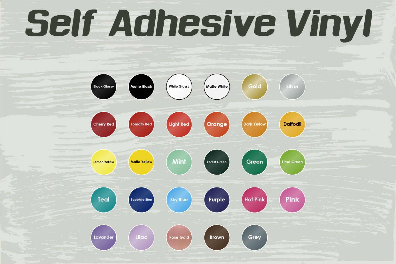 Sign Vinyl Removable Wall Art 24in x 10yd Matte & Glossy Adhesive by oracal 651