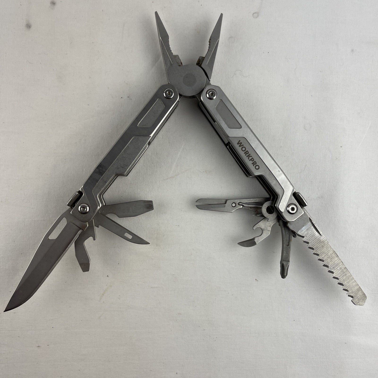 WORKPRO Stainless Steel Multi Tool Plier EDC Multitool with Pocket Knife