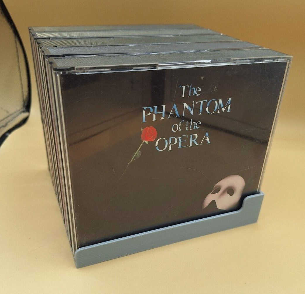 PS1 / CD Multi Disc Case Organizer Tray, 5 or 10 Slots, 3D Printed