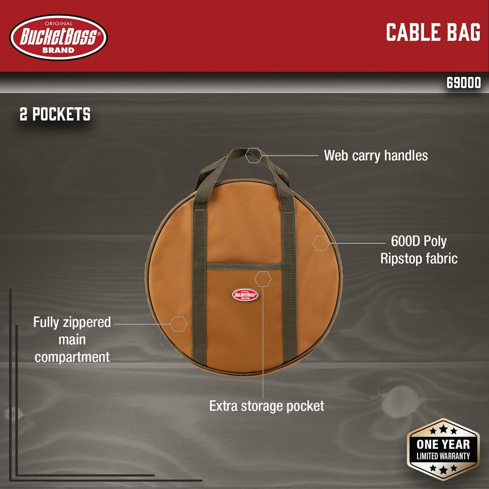 Cable Bag in Brown, Brown