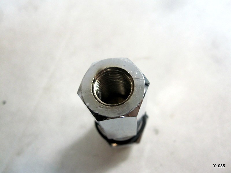 3pc Chrome Plated Brass SO-239 Stud Mount