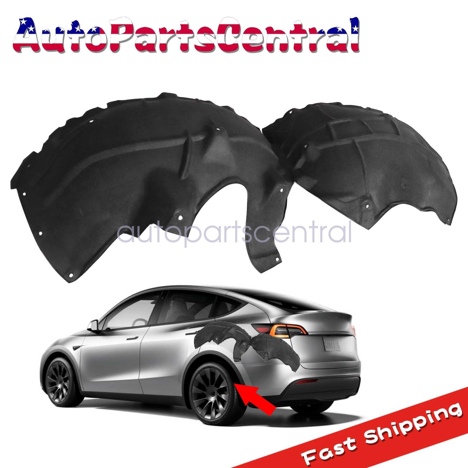 Fit Tesla Model Y 2020-2023 Rear Left Inner Wheel Fender Liner Splash Shield