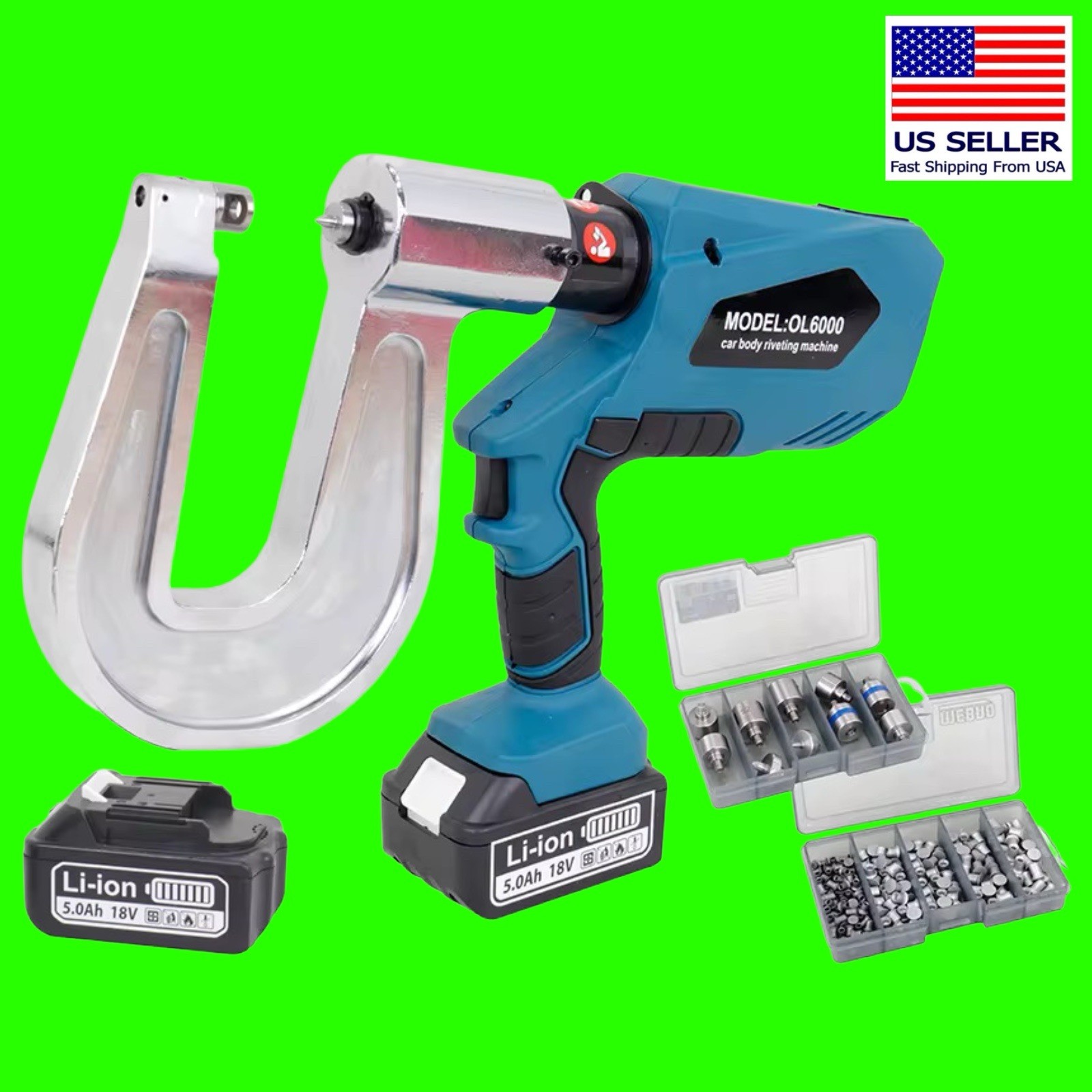 SPR Aluminum Body Self Piercing Rivet Gun Electric Hydraulic Ford Audi DEEP HEAD