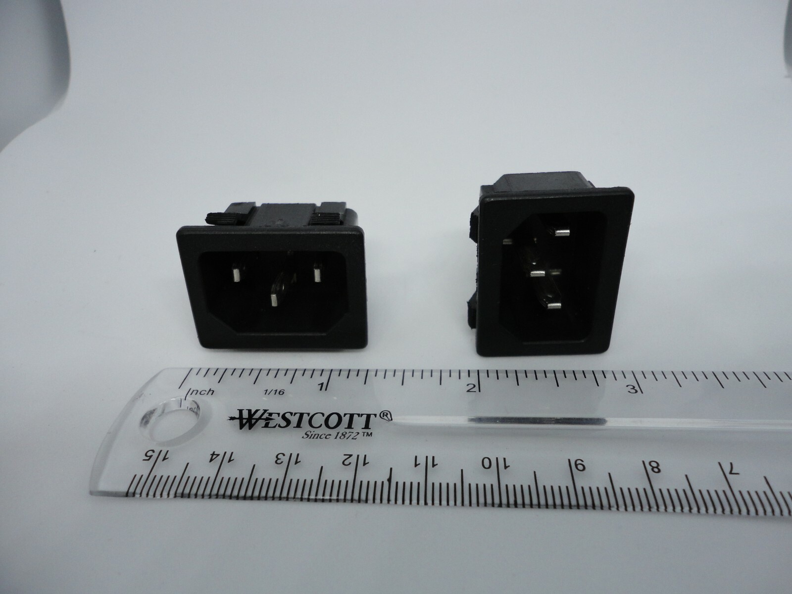 2 Pack AC Power Supply Electric Cable Connection Socket Port Jack 250V Computer