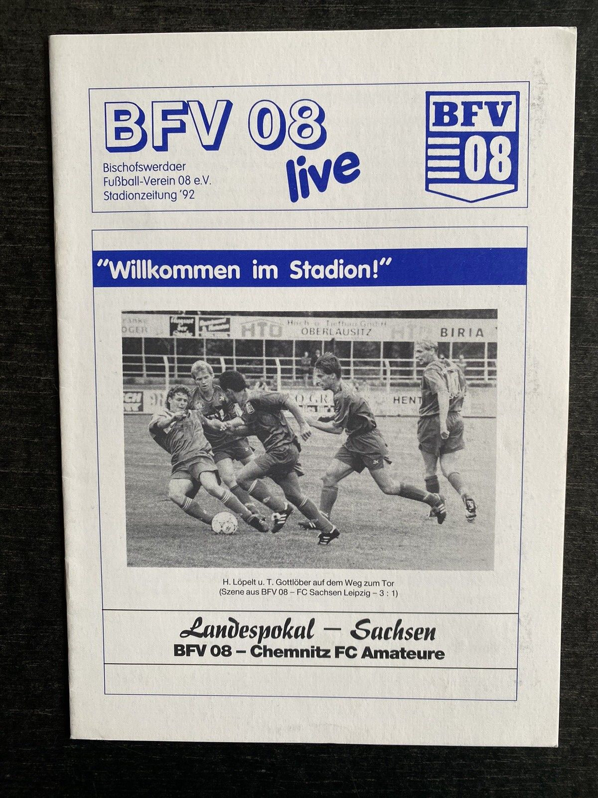 Regional Cup Saxony 92/93 Bischofswerdaer FV 08 - Chemnitzer FC Amateurs