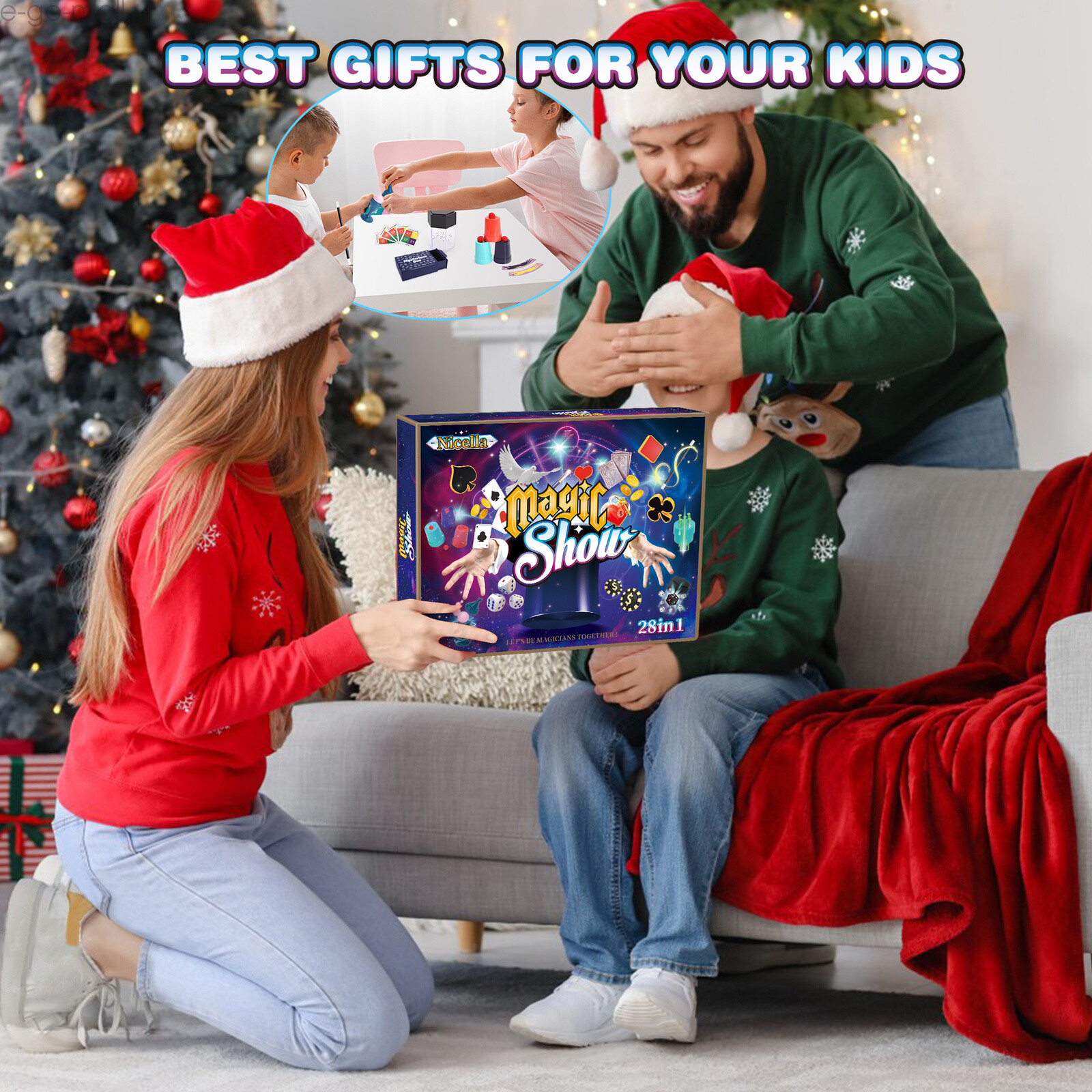 Nicella Magic Kit for Kids, 109+ Magic Tricks with Manual and Video Tutorials