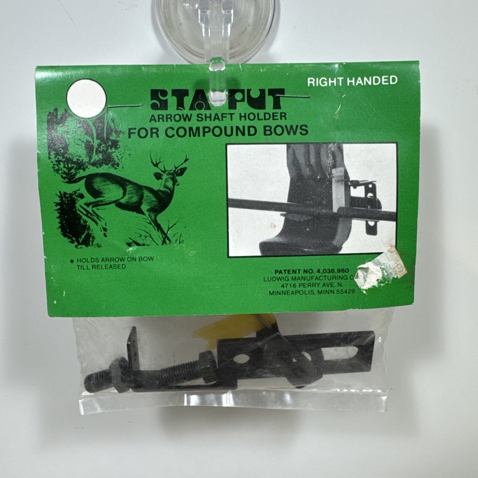 Sta Put Arrow Shaft Holder for Compound Bows Right Hand New Old Stock