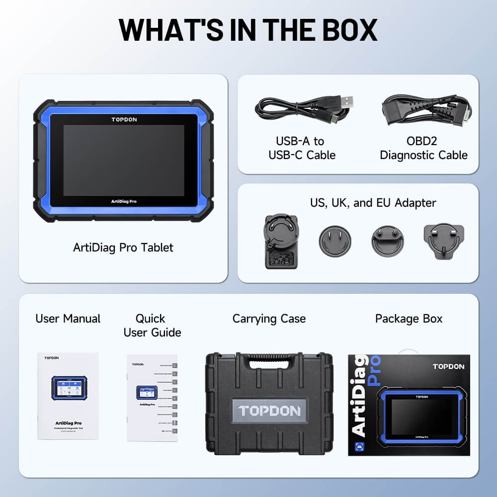 TOPDON AD PRO V2.0 Auto Bidirectional Scanner Full System Diagnostic E-CU Coding