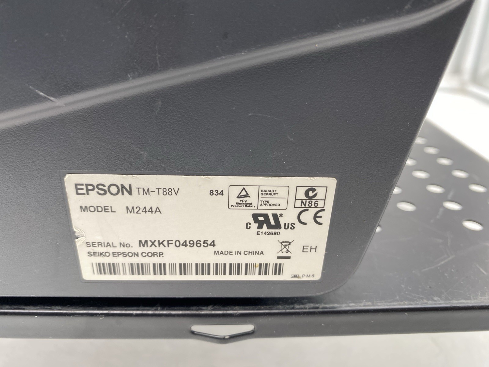 Epson TM-T88V M244A POS Serial Receipt Printer No AC Adapter
