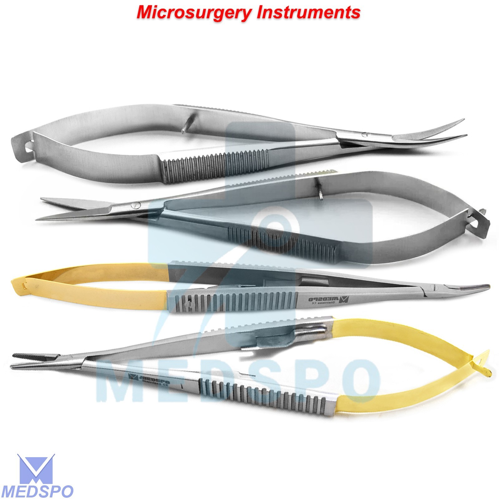 Surgical Suturing Micro Surgery Castroviejo Needle Holder Noyes Spring Scissors