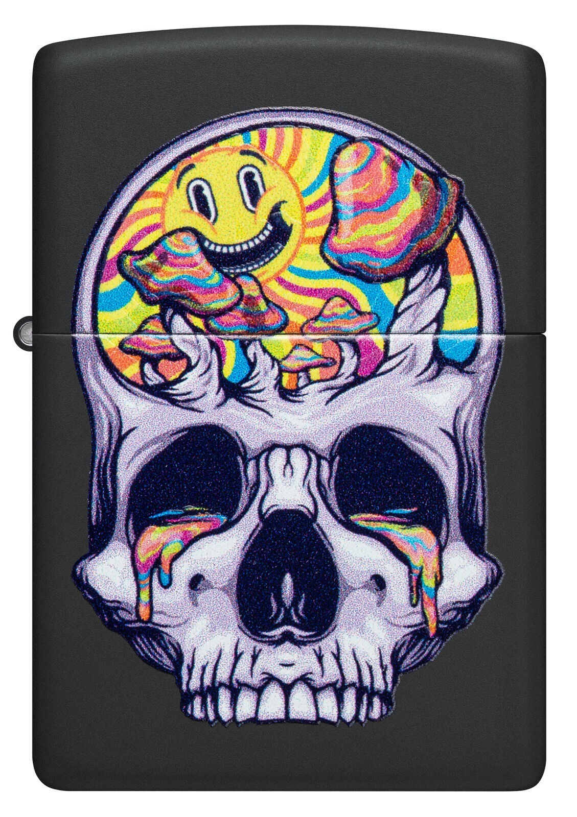 Zippo Skull Moon Design Black Matte 48737