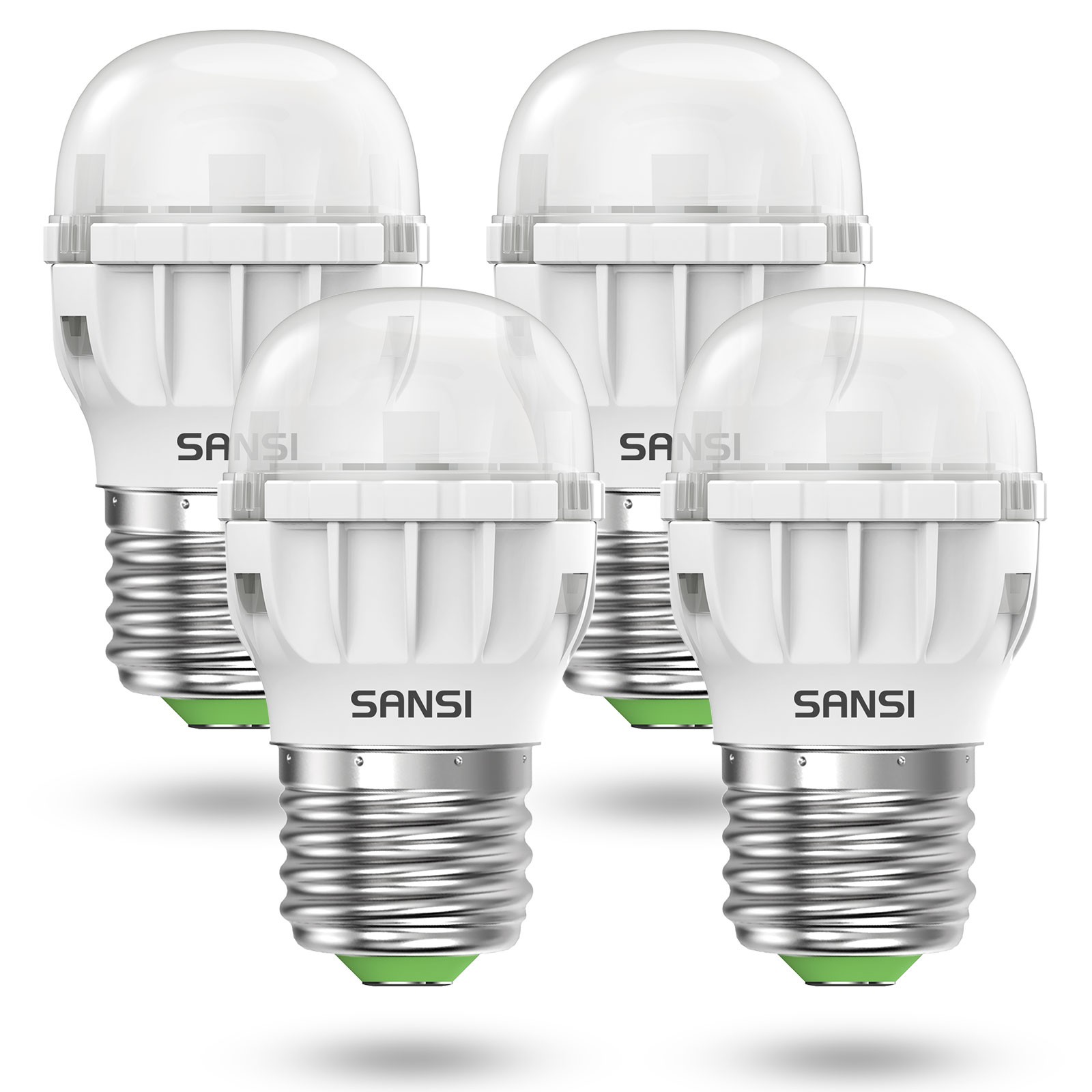 4 pcs 4W LED Light Bulb Refrigerator 800lm 45W Equiv. 5000K Daylight A11 E26