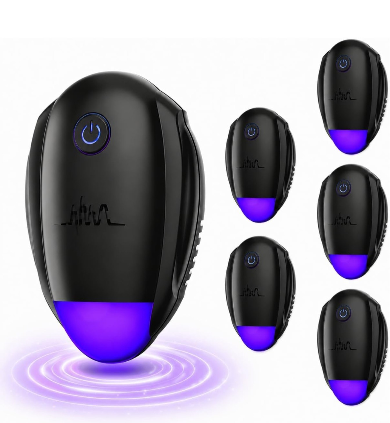 Upgraded Version Ultrasonic Pest Repeller, Plug-in Insect Repeller, 6 Pack/black