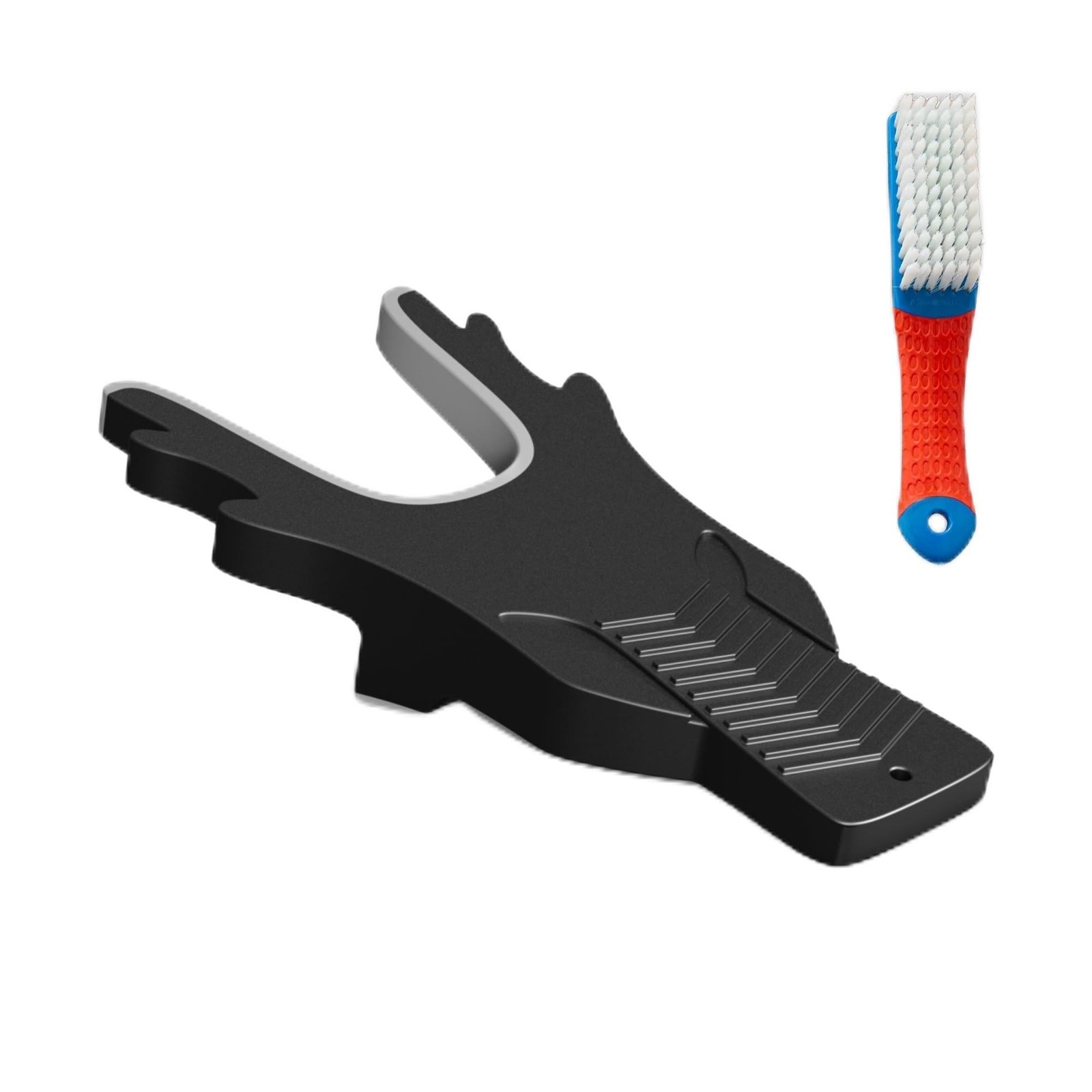Boot Jack with Cleaning Brush & Anti-Slip Base, Heavy Duty Boot Remover and S...
